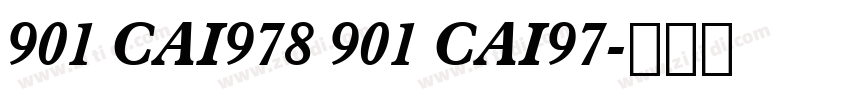 901 CAI978 901 CAI97字体转换